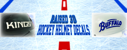 3D Hockey helmet decals